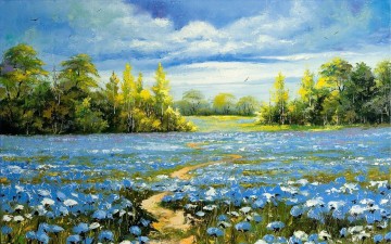 PLS08 美しい風景庭園 Oil Paintings